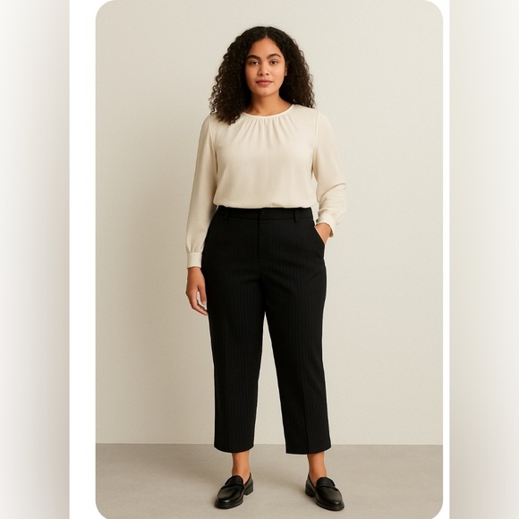 Izod Pants - Izod Black Cropped Pants Tailored Ankle